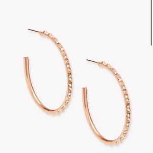 Kendra Scott Rose Gold Veronica Hoops